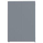 vidaXL Úložisko na 6 košov na kolieskach sivé 414x79x117 cm oceľ – Obrázok 6