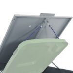 vidaXL Úložisko na 6 košov na kolieskach sivé 414x79x117 cm oceľ – Obrázok 9