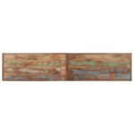 vidaXL Lavička 160 cm recyklovaný masív a oceľ – Obrázok 4