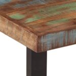 vidaXL Lavička 160 cm recyklovaný masív a oceľ – Obrázok 5