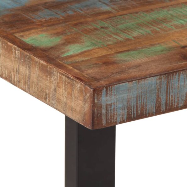 vidaXL Lavička 160 cm recyklovaný masív a oceľ – Obrázok 5