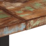 vidaXL Lavička 160 cm recyklovaný masív a oceľ – Obrázok 6