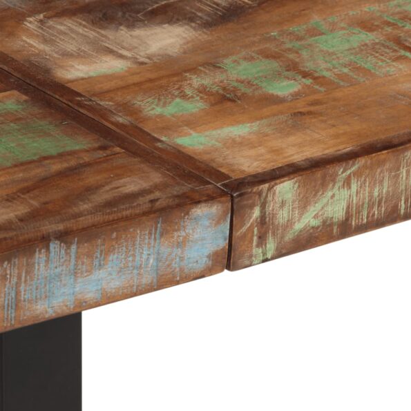 vidaXL Lavička 160 cm recyklovaný masív a oceľ – Obrázok 6