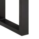 vidaXL Lavička 160 cm recyklovaný masív a oceľ – Obrázok 7