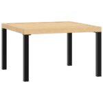 vidaXL Záhradné sedadlo s vankúšom čierna 65x65x40 cm hliník – Obrázok 2