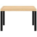 vidaXL Záhradné sedadlo s vankúšom čierna 65x65x40 cm hliník – Obrázok 3