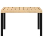 vidaXL Záhradné sedadlo s vankúšom čierna 65x65x40 cm hliník – Obrázok 4