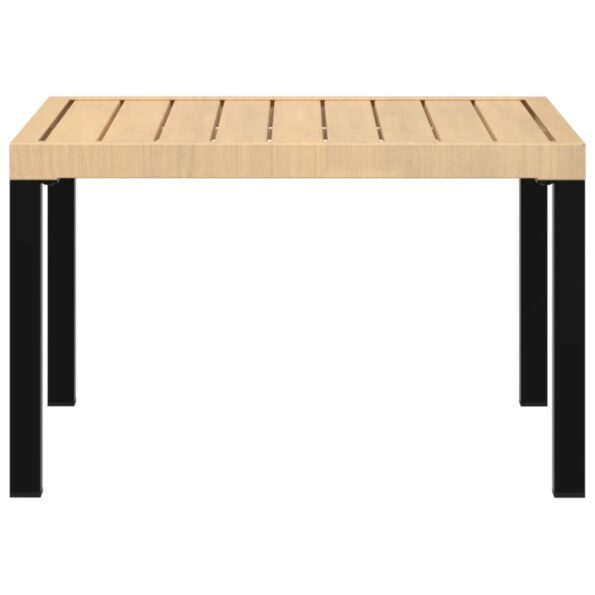 vidaXL Záhradné sedadlo s vankúšom čierna 65x65x40 cm hliník – Obrázok 4