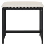 vidaXL Záhradné stoličky s vankúšmi 4 ks čierne polyratan – Obrázok 4