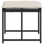 vidaXL Záhradné stoličky s vankúšmi 4 ks čierne polyratan – Obrázok 5