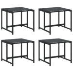 vidaXL Záhradné stoličky 4 ks čierne oceľ a textilen – Obrázok 2