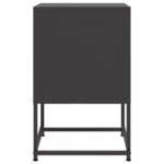 vidaXL Nočné stolíky 2 ks čierne 36x39x60,5 cm oceľ – Obrázok 7