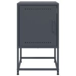 vidaXL Nočné stolíky 2 ks antracitové 36x39x60,5 cm oceľ – Obrázok 5