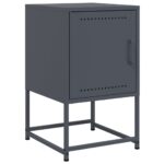 vidaXL Nočné stolíky 2 ks antracitové 36x39x60,5 cm oceľ – Obrázok 6