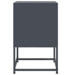 vidaXL Nočné stolíky 2 ks antracitové 36x39x60,5 cm oceľ – Obrázok 7