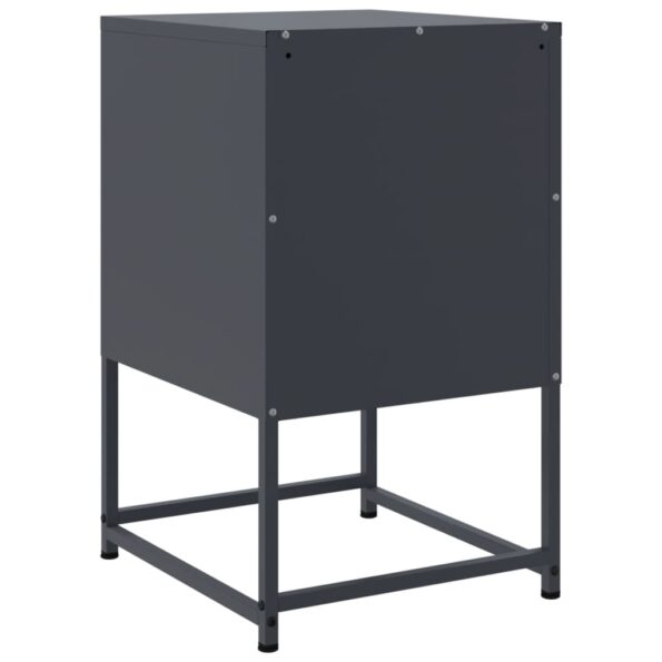 vidaXL Nočné stolíky 2 ks antracitové 36x39x60,5 cm oceľ – Obrázok 8