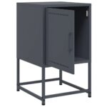 vidaXL Nočné stolíky 2 ks antracitové 36x39x60,5 cm oceľ – Obrázok 10