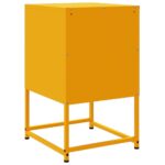 vidaXL Nočné stolíky 2 ks horčicovo-žlté 36x39x60,5 cm oceľ – Obrázok 8