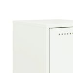 vidaXL Nočné stolíky 2 ks biele 36x39x60,5 cm oceľ – Obrázok 11