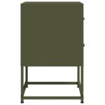vidaXL Nočné stolíky 2 ks olivovozelené 36x39x60,5 cm oceľ – Obrázok 7