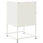 vidaXL Nočný stolík biele 36x39x60,5 cm oceľ – Obrázok 8