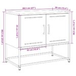 vidaXL TV skrinka antracitová 68,5x39x60,5 cm oceľ – Obrázok 12