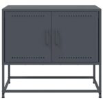 vidaXL TV skrinka antracitová 68,5x39x60,5 cm oceľ – Obrázok 6