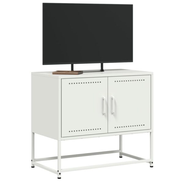 vidaXL TV skrinka biela 68,5x39x60,5 cm oceľ – Obrázok 4