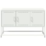 vidaXL TV skrinka biela 100,5x39x60,5 cm oceľ – Obrázok 6