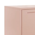 vidaXL Komoda ružová 68,5x38,5x123,5 cm oceľ – Obrázok 10