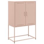vidaXL TV skrinka biela 100,5x39x60,5 cm oceľ – Obrázok 2