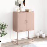 vidaXL TV skrinka biela 100,5x39x60,5 cm oceľ – Obrázok 3