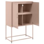 vidaXL TV skrinka biela 100,5x39x60,5 cm oceľ – Obrázok 9