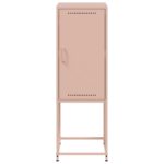 vidaXL Vysoká skrinka ružová 36x39x107 cm oceľová – Obrázok 6