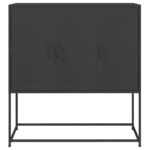 vidaXL Vysoká skrinka čierna 100,5x39x107 cm oceľ – Obrázok 6