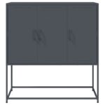 vidaXL Vysoká skrinka antracitová 100,5x39x107 cm oceľ – Obrázok 6