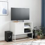 vidaXL TV skrinka olivovozelená 100,5x39x60,5 cm oceľ – Obrázok 3