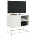 vidaXL TV skrinka olivovozelená 100,5x39x60,5 cm oceľ – Obrázok 5
