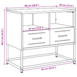 vidaXL TV skrinka ružová 68x39x60,5 cm oceľ – Obrázok 12
