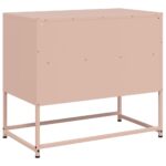 vidaXL TV skrinka ružová 68x39x60,5 cm oceľ – Obrázok 8
