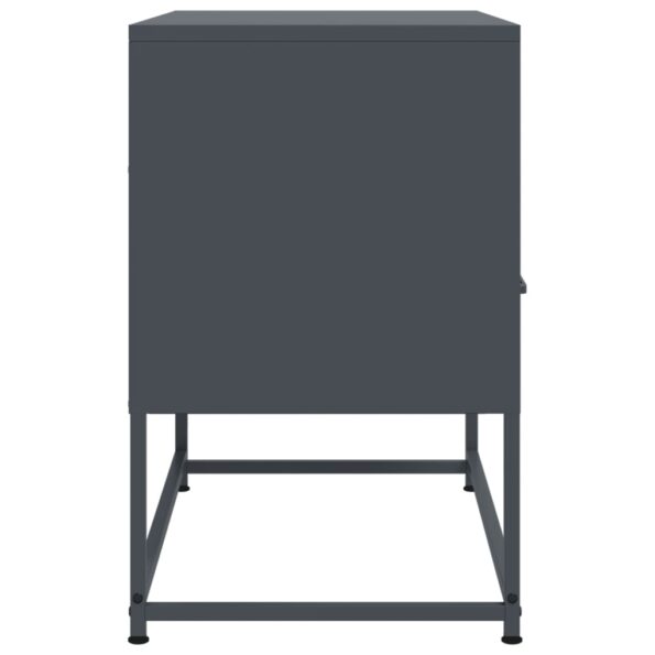 vidaXL TV skrinka antracitová 68x39x60,5 cm oceľ – Obrázok 7