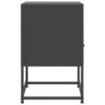 vidaXL Nočné stolíky 2 ks čierne 36x39x60,5 cm oceľ – Obrázok 7