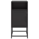 vidaXL Nočné stolíky 2 ks čierne 36x39x78 cm oceľ – Obrázok 6