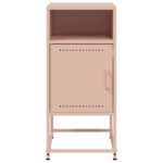 vidaXL Nočné stolíky 2 ks ružové 36x39x78 cm oceľ – Obrázok 6