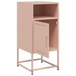 vidaXL Nočné stolíky 2 ks ružové 36x39x78 cm oceľ – Obrázok 9