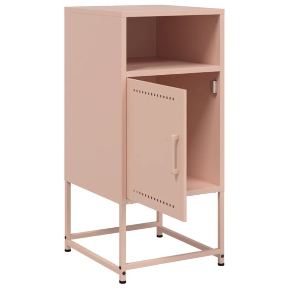 vidaXL Nočné stolíky 2 ks ružové 36x39x78 cm oceľ – Obrázok 9