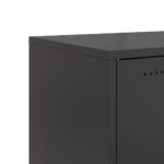 vidaXL Nočný stolík čierny 36x39x78 cm oceľ – Obrázok 10