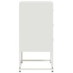 vidaXL Nočné stolíky 2 ks biele 36x39x78 cm oceľ – Obrázok 7