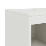 vidaXL Komoda biela 100,5x39x107 cm oceľ – Obrázok 12