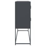 vidaXL Komoda antracitová 100,5x39x107 cm oceľ valcovaná za studena – Obrázok 7